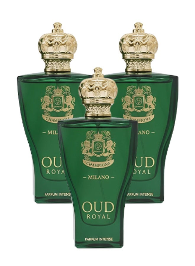 انفينيتو 3 قطع عطر تشامبيونز ميلانو عود رويال إنتنس للجنسين 100 مل - Image 1