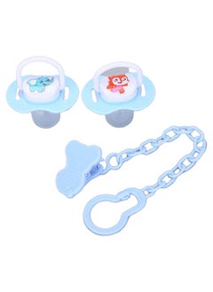 3-Piece Cute Cartoon Baby Pacifier Set