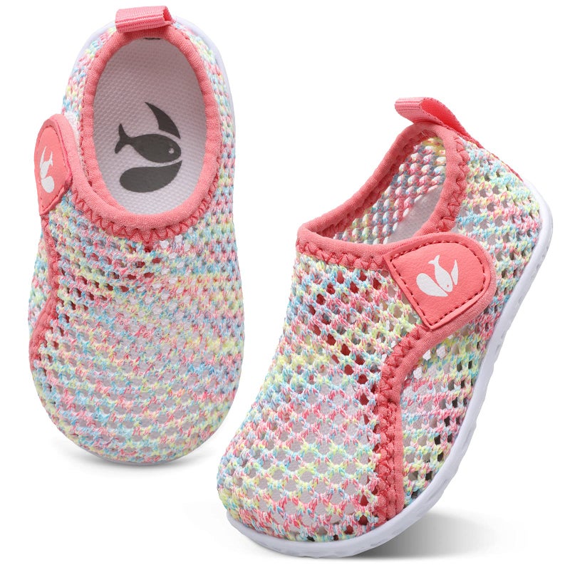 FEETCITY Baby Water Shoes Breathable Mesh Sneakers Beach Aqua Socks Boys Girls Shoes 12-18 Months Infant - Image 1