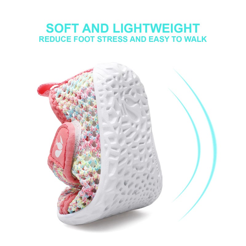 FEETCITY Baby Water Shoes Breathable Mesh Sneakers Beach Aqua Socks Boys Girls Shoes 12-18 Months Infant - Image 4