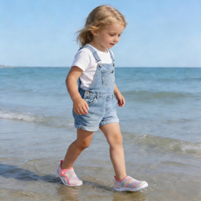 FEETCITY Baby Water Shoes Breathable Mesh Sneakers Beach Aqua Socks Boys Girls Shoes 12-18 Months Infant - Image 2