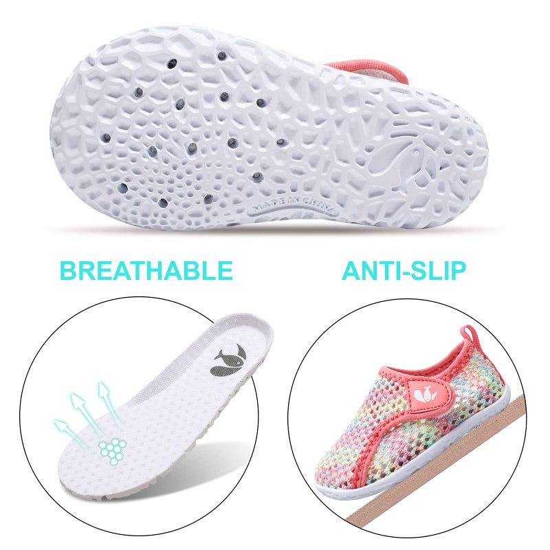 FEETCITY Baby Water Shoes Breathable Mesh Sneakers Beach Aqua Socks Boys Girls Shoes 12-18 Months Infant - Image 3