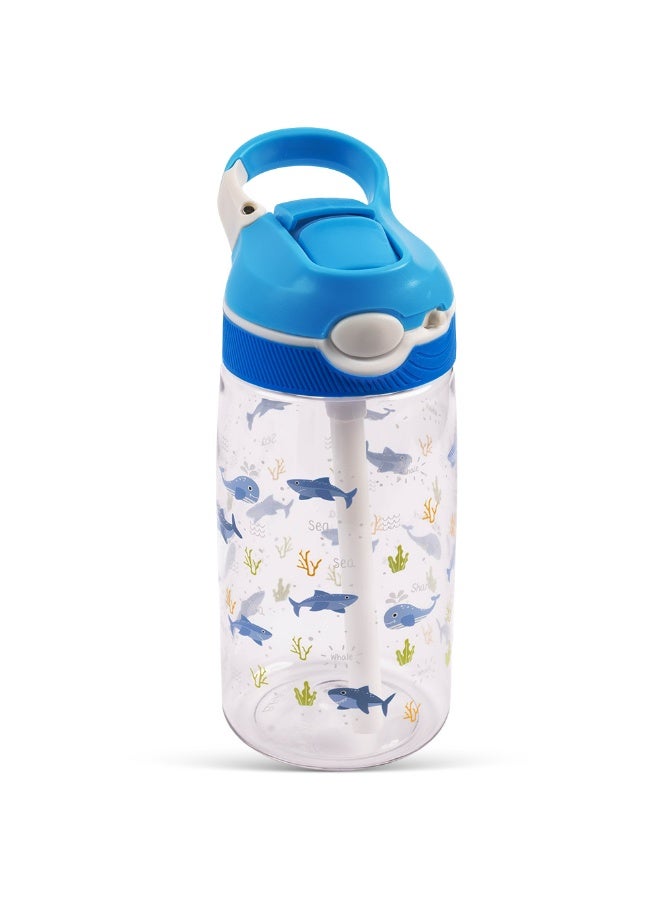 Cocobee-Stylish Astronaut Print Backpack, Adjustable Strap, Secure Zip, 14.9 Inches – Blue +  Pencil Case +   Ocean Tritan Water Bottle 480ml – BPA-Free + Bento Lunch Box 765ml - Image 5