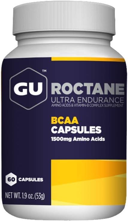GU Energy Roctane Ultra Endurance Branch Chain Amino Acid and Vitamin B Exercise Recovery CapsulesInformed Choice Energy for Before During or After Any Workout 60Count Bottle - Image 1
