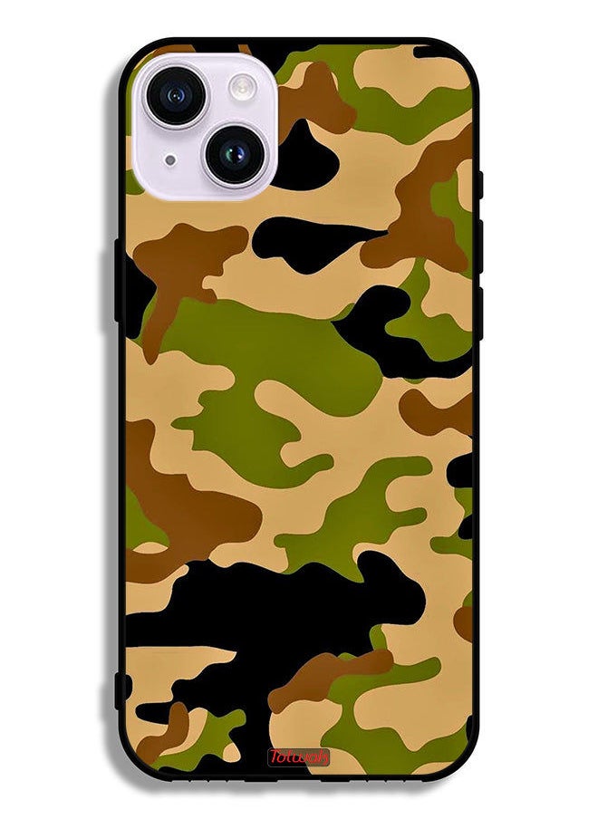 Apple iPhone 14 Protective Case Camouflage Abstract Digital Pattern