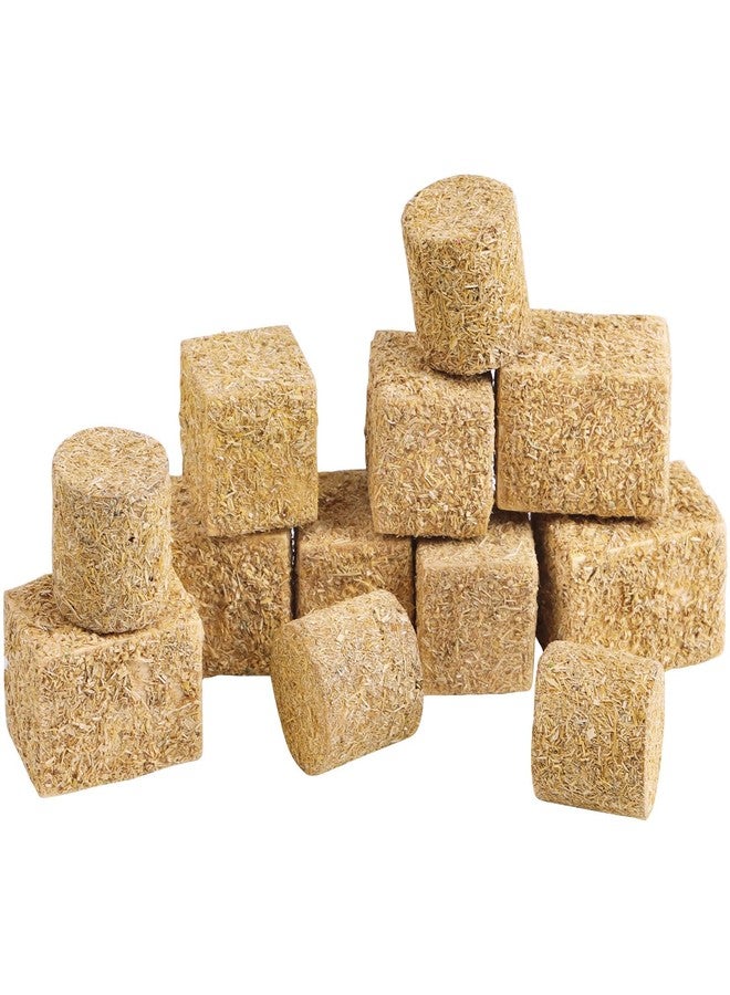 FOIMAS Miniature Hay Bales,12pcs Mini Bales for Mini House Decoration Garden Decoration DIY Autumn Harvest Craft - Image 1