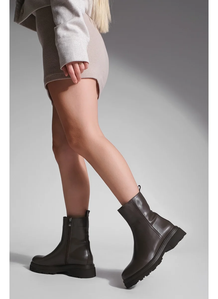 مارجين Women's Skidproof Thick Sole Casual Boots Rintos