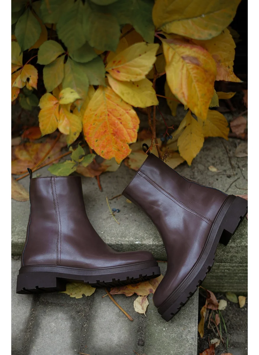 مارجين Women's Skidproof Thick Sole Casual Boots Rintos