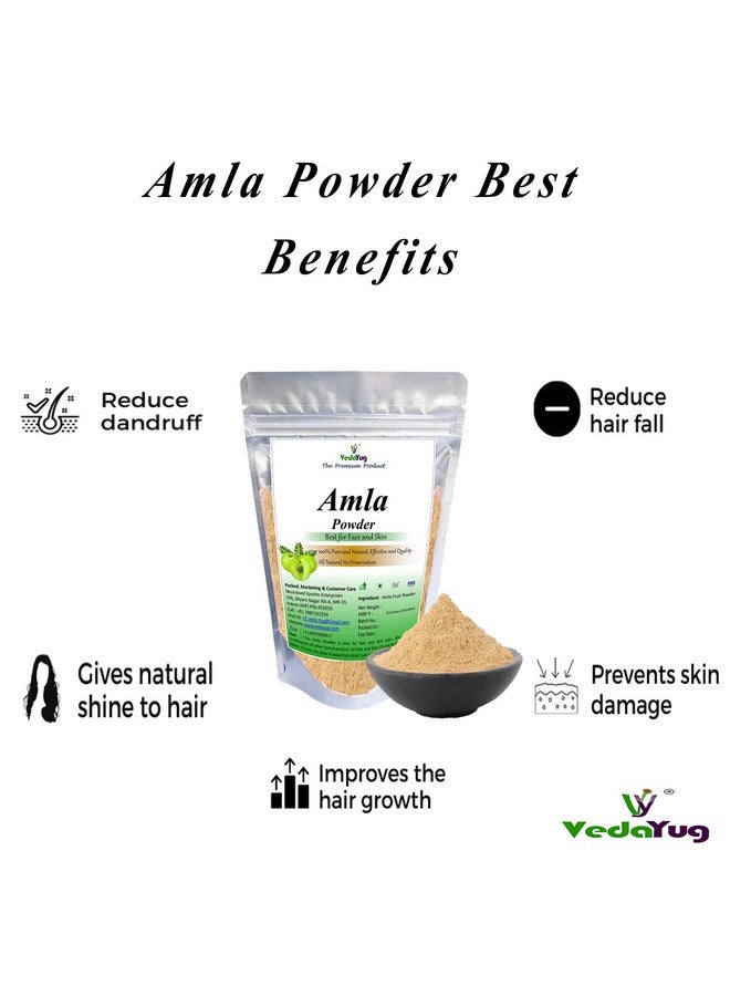 VY VedaYug Amla Reetha Shikakai Bhringraj & Hibiscus Powder Combo Pack For Hair Care & Mask Cleansing & Conditioning (Pack Of 5 100G Each Total 500G) - Image 3