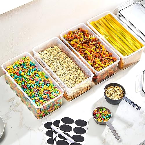 IMPREXO airtight plastic containers for kitchen storage containers for kitchen airtight kitchen containers set Set Of 10, Transparent - Image 4