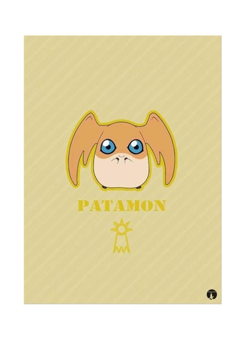 RKN Metal Plate Of The Anime Diliman Poster Yellow Orange/Blue 