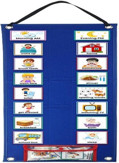 70 Pieces Visual Schedule Cards, Kids Daily Routine Cards Home Chore Chart for Toddlers, Visual Timetable for School, Children Planner Chart Week Schedule Card for Home School