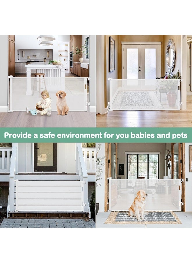 BETERTEK 75 Inch Retractable Baby Gate Extra Wide Retractable Dog Gate - Image 4