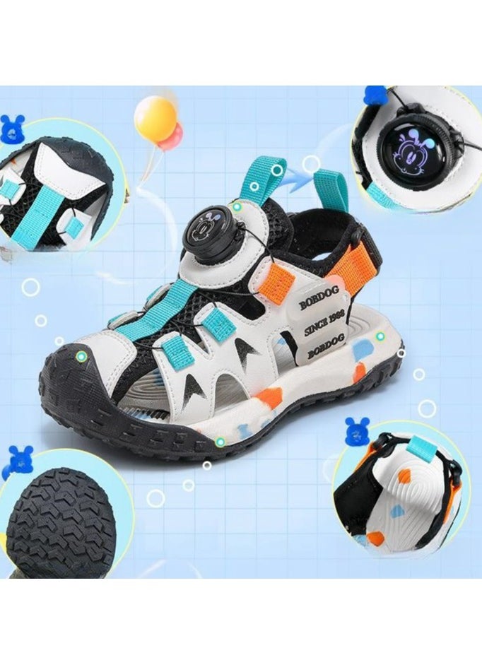 BOBDOG - Zhongda Children's Casual Sandals Baotou Single Mesh Beach Shoes - Image 1