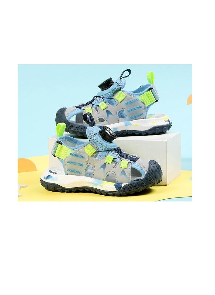 BOBDOG - Zhongda Children's Casual Sandals Baotou Single Mesh Beach Shoes - Image 1