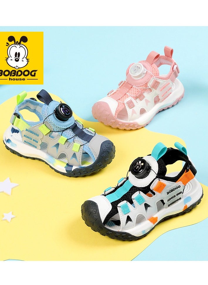 BOBDOG - Zhongda Children's Casual Sandals Baotou Single Mesh Beach Shoes - Image 1