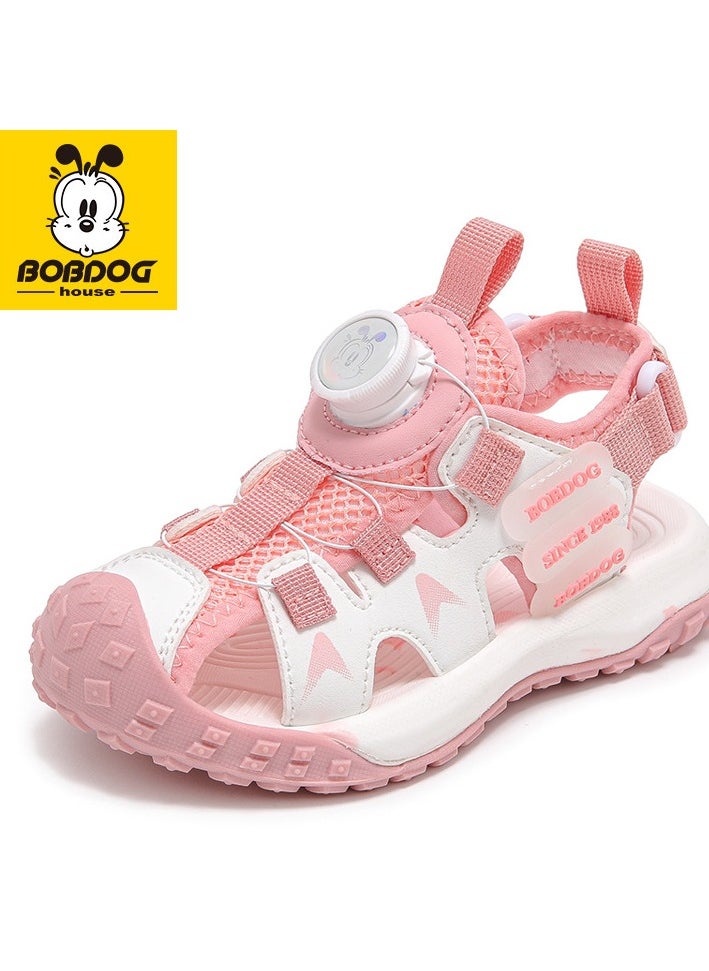 BOBDOG - Zhongda Children's Casual Sandals Baotou Single Mesh Beach Shoes - Image 1