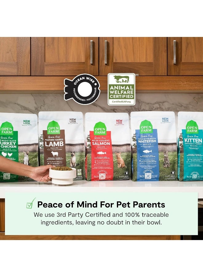 Open Farm Grain Free Homestead Turkey & Chicken Dry Cat Food - 4 LB/1.81Kg - Image 5