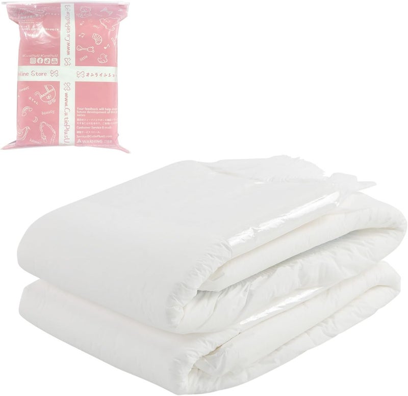 CutiePlusU Adult Diapers Heavy Absorption Dry Surface Disposable Adult Diaper All NightWhite 2 Pieces Medium 2838 - Image 1