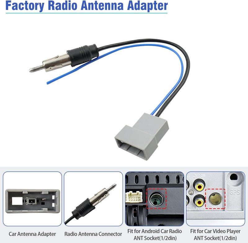Jayubien 20Pin Wiring Harness for Nissan Radio Wire Antenna Adapter Kit - Image 4