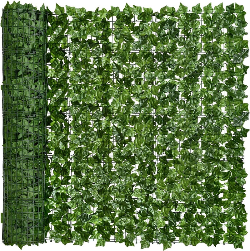DearHouse Artificial Faux Ivy Hedge Privacy Fence Wall Screen, Leaf and Vine Decoration for Outdoor Decor, Garden (11878.7inch) - Image 1