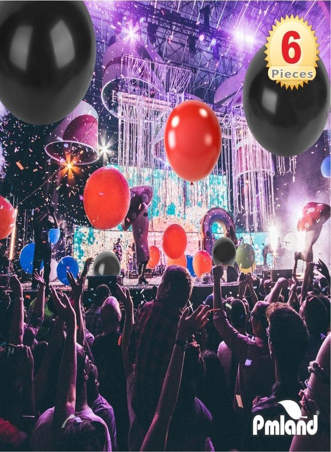 PMLAND 36 Inch Giant Red and Black Jumbo Latex Balloons (6 Pcs) - Helium Quality for Party Decorations, Birthday, Wedding, Graduation, Photo Backdrop, Balloon Arch, Baby Shower & Events - Image 5