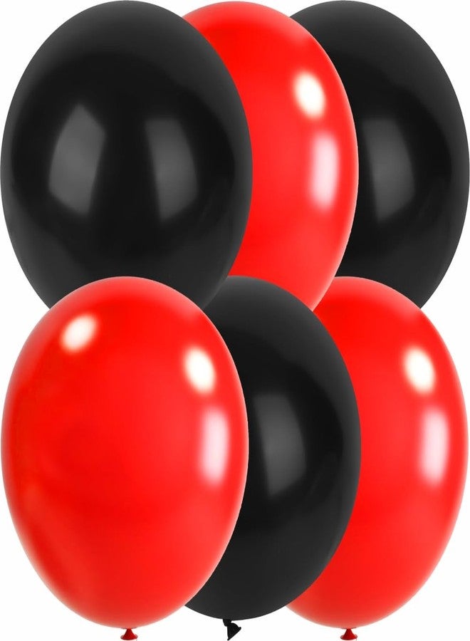 PMLAND 36 Inch Giant Red and Black Jumbo Latex Balloons (6 Pcs) - Helium Quality for Party Decorations, Birthday, Wedding, Graduation, Photo Backdrop, Balloon Arch, Baby Shower & Events - Image 1