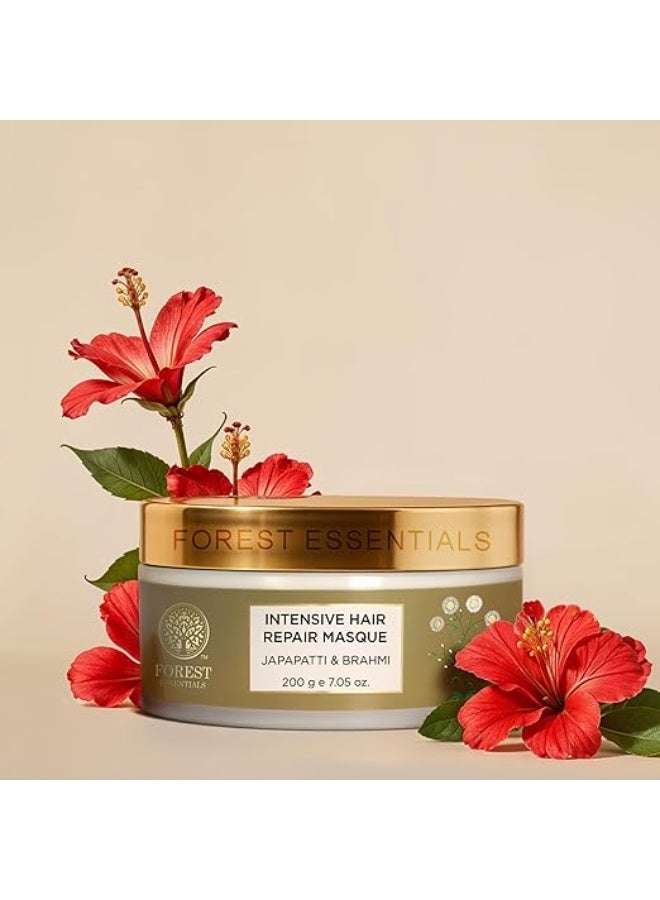 Forest Essentials Ayurvedic Hair Mask Japapatti & Brahmi | For Frizz, Dryness & Damage | Nourishing & Strengthening Hair Treatment - Image 2