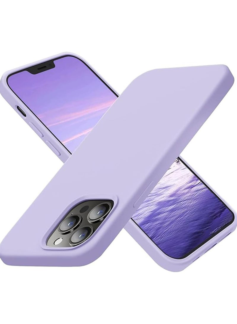 iPhone 13 pro Case Upgrade Defender Silicone Cover ShockProof Anti-Scratch Protective Phone Case (VOILET) - Image 1