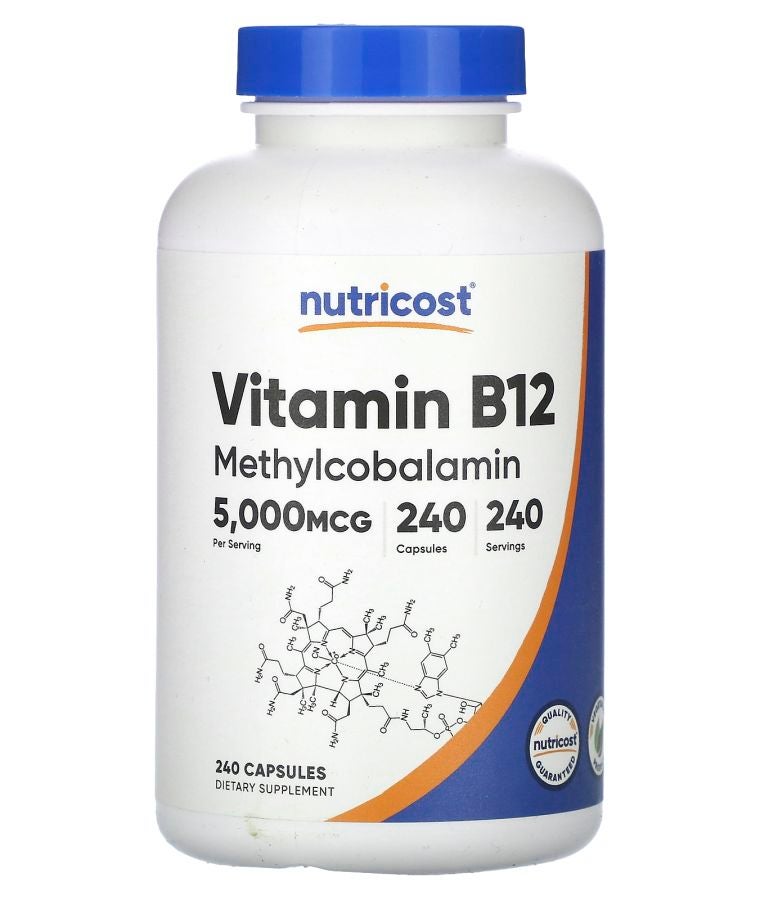 Vitamin B12 5000 mcg 240 Capsules