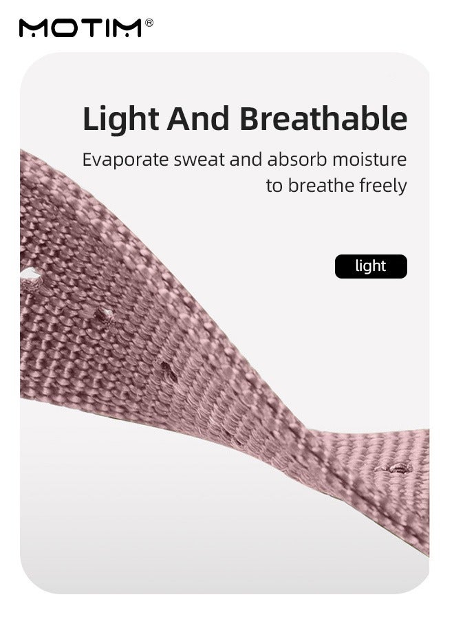 Nylon Apple Watch Band 45mm 44mm 42mm, Braided Sport  Replacement Strap Wristband Compatible with iWatch SE & Series 10/9/8/7/6/5/4/3/2/1/Ultra/SE