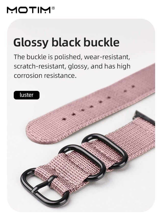 Nylon Apple Watch Band 45mm 44mm 42mm, Braided Sport  Replacement Strap Wristband Compatible with iWatch SE & Series 10/9/8/7/6/5/4/3/2/1/Ultra/SE