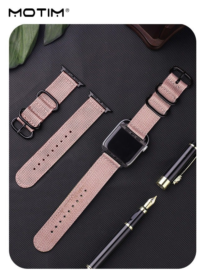 Nylon Apple Watch Band 45mm 44mm 42mm, Braided Sport  Replacement Strap Wristband Compatible with iWatch SE & Series 10/9/8/7/6/5/4/3/2/1/Ultra/SE