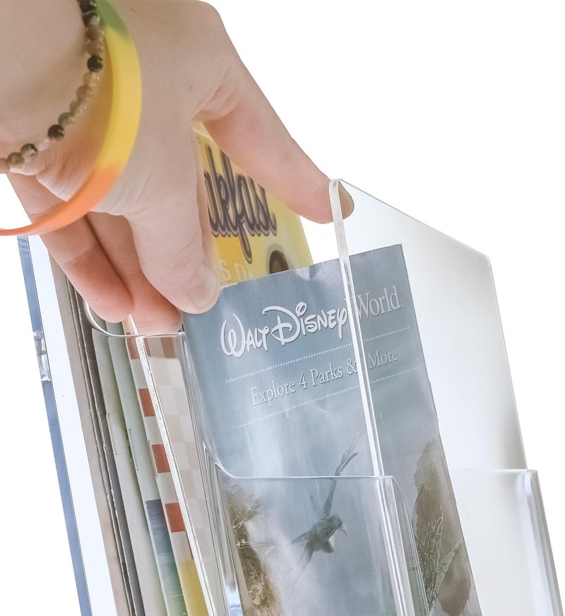 SourceOne Premium Acrylic Brochure Support Inserts for Humid Environments, 5 Pack - Image 5