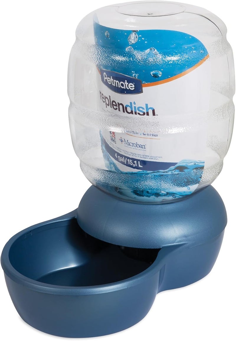 Petmate General standard crafted Replendish Gravity Waterer with Microban Cat and Dog Water Dispenser 4 Sizes Transit damage minimized design - Image 1