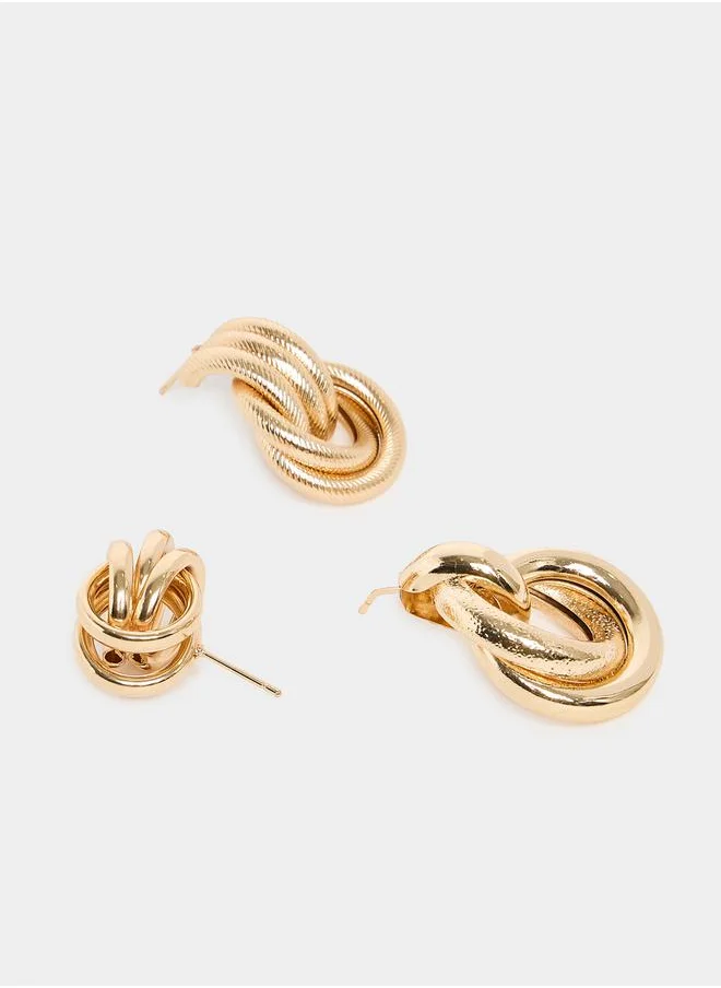 Styli Set of 3 - Textured Assorted Earrings