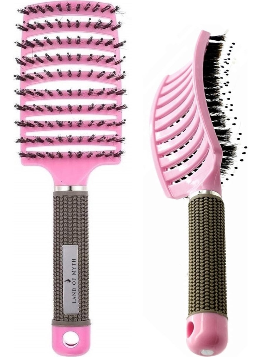 Land of Myth - Premium Detangler, Detangling Brush, Soft, Flexible, Ionic Tooth  - Image 1