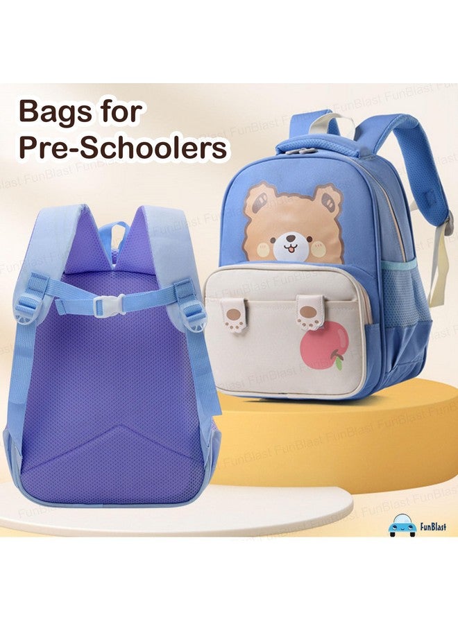 FunBlast Kids Backpack - Miniature Cartoon Bags for Kids, Bags for Pre-Schoolers, Small Bags for Kindergarten Kids, Bagpack for Toddlers 2-5 Years, 32 X 26 X 15 Cm (Blue) - Image 5