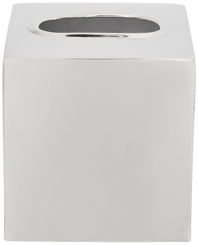 nu steel Gloss Square Polished Stainless Steel Luxury Tissue Box Holder