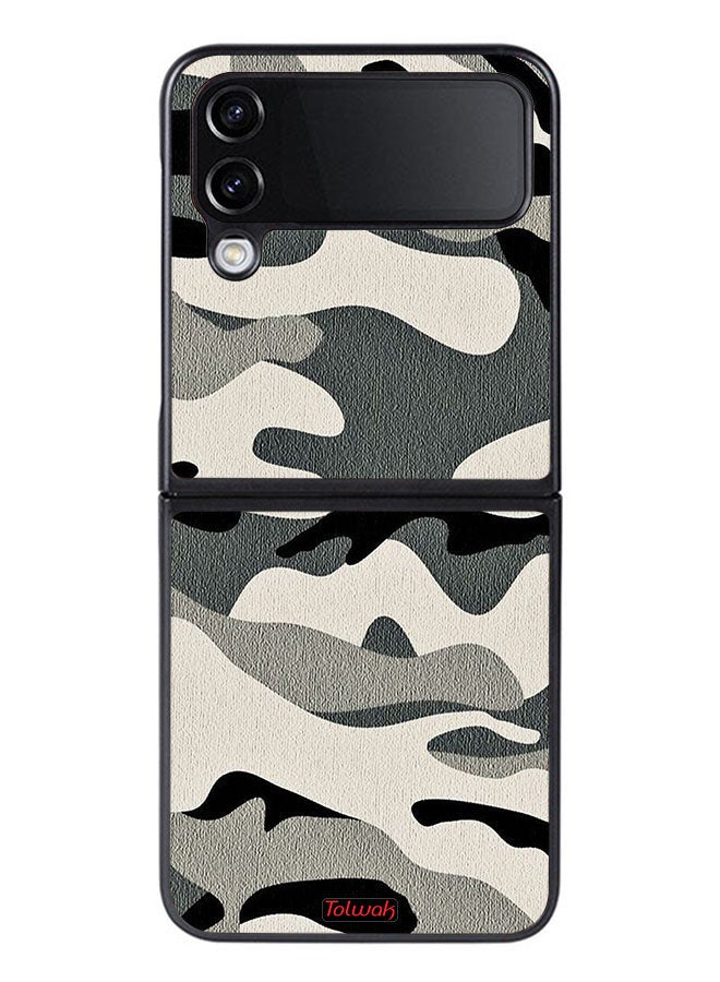 Tolwak Samsung Galaxy Z Flip 4 Protective Case Cover Camouflage - Image 1