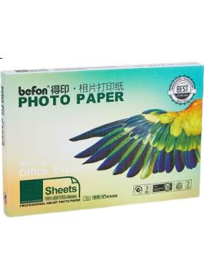 Befon (befon) 3r High Gloss Photo Paper Rc Waterproof Quick Dry 260g Inkjet Printer Photo Paper 100 Sheets/ Pack Color Printing Photo Paper - Image 2