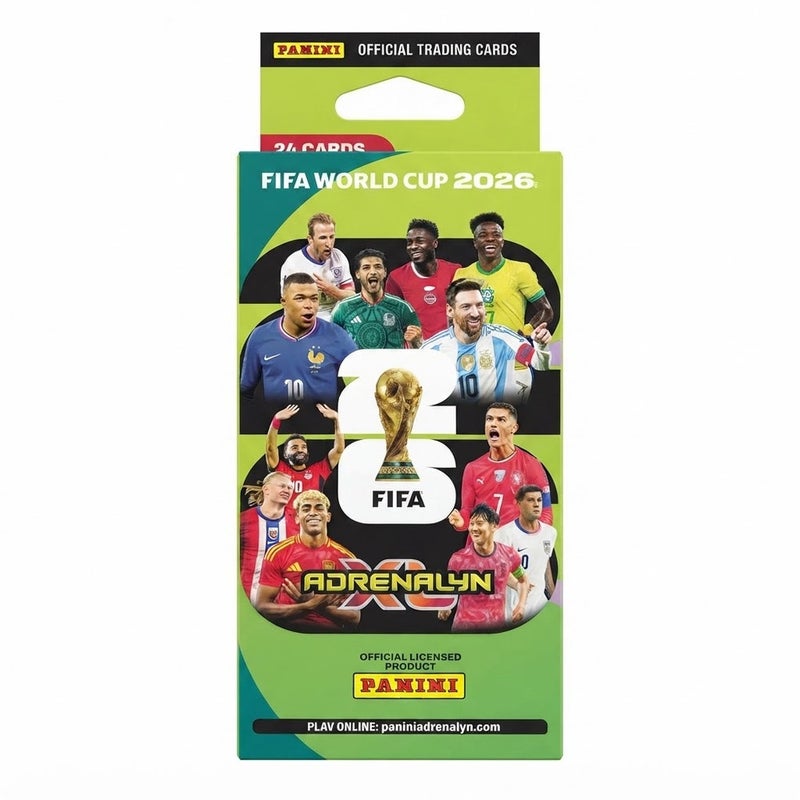 Panini FIFA World Cup 2026 Official Trading Cards Pack, 24 Cards and 2 Limited Edition Cards - 9383