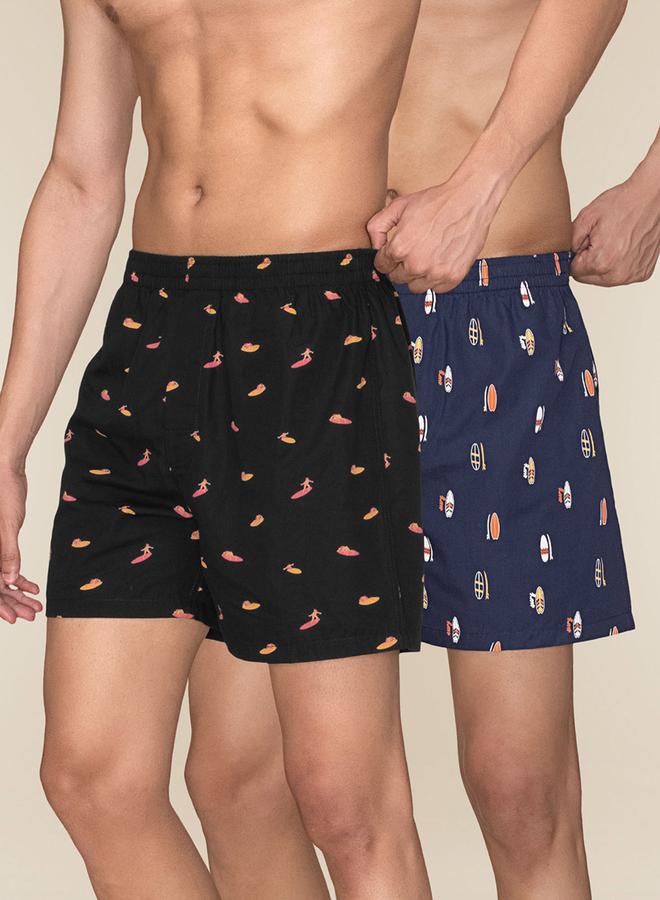 Styli Styli Pack of 2 - Printed Cotton Boxer 