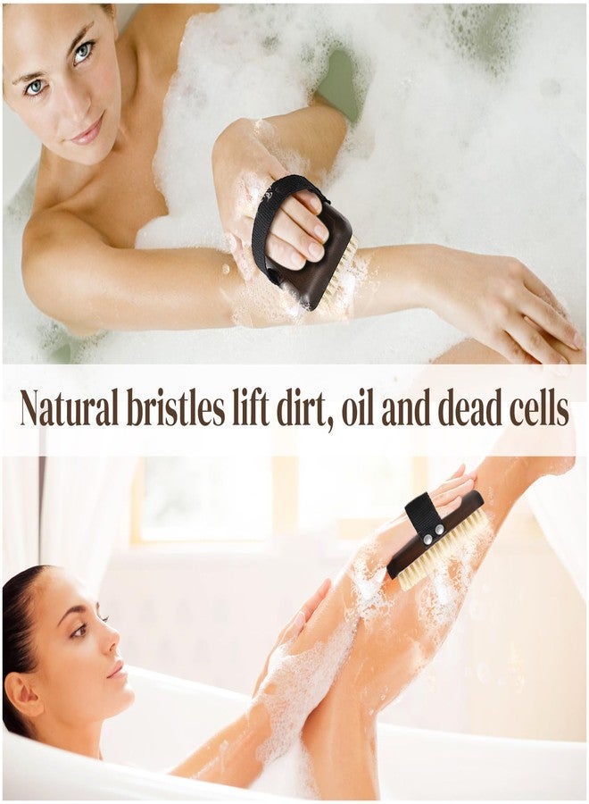Azymi Body Brush Lymphatic Drainage, Azymi Bath Brush Natural Thick Bristles Exfoliates Dead Skin, Detoxifies, Improves Blood Circulation- Spa-Grade Dual Use Dry/Wet Brush 1 Pack - Image 5