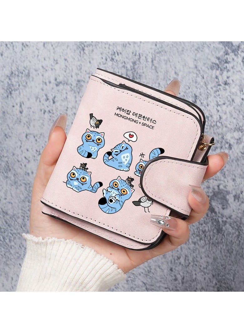 Kpop Demon Hunter PU Wallet - Multi-Compartment Credit Card Holder Passport Case Themed Print Portable Wallet Fan Support Storage Wallet