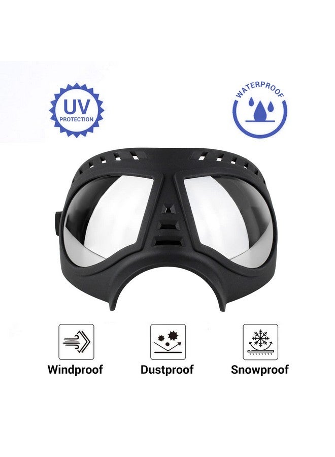 Namsan Dog Goggles for Large Dogs, Wide Snout & Soft Frame, Tactical Driving Sunglasses for Dogs Medium to Large Breed, Anti-UV Dog Eye Protection, Windproof Dustproof, Adjustable, Black - Image 3
