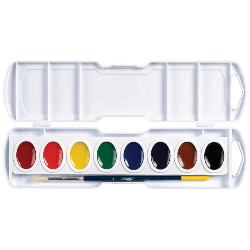 Prang Oval Pan Watercolor Paint Set, 8 Assorted Colors, 1 Count - Image 4
