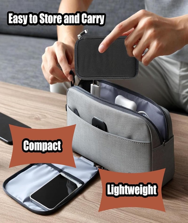 BdelrinQue حقيبة تخزين ليو إس بي، حامل منظم ليو إس بي فلاش/محركات الأقراص، محركات الأقراص القلمية، ومحركات الأقراص الصلبة الخارجية للمهنيين التقنيين، الطلاب، والمسافرين - Image 5