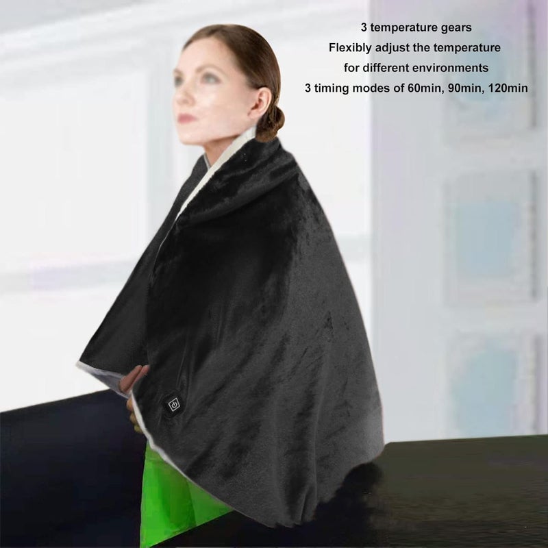 Heated Blanket Electric Throw, Soft 3 Heating Electric Heating Back Wrap - Image 2
