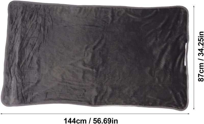 Heated Blanket Electric Throw, Soft 3 Heating Electric Heating Back Wrap - Image 3